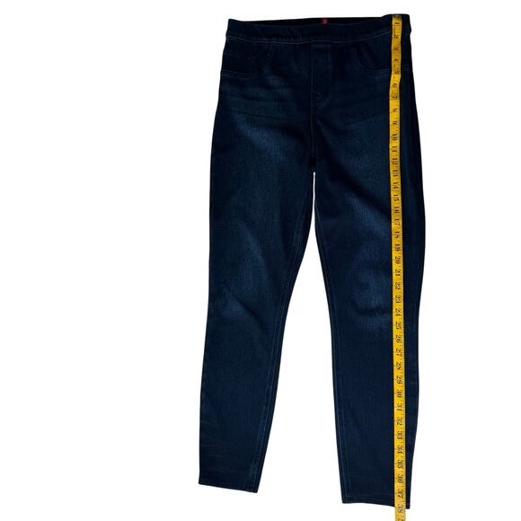 Spanx Womens Jean-ish Pull On Ankle Leggings Twilight Rinse Sz L | Stretch Denim - Picture 13 of 16